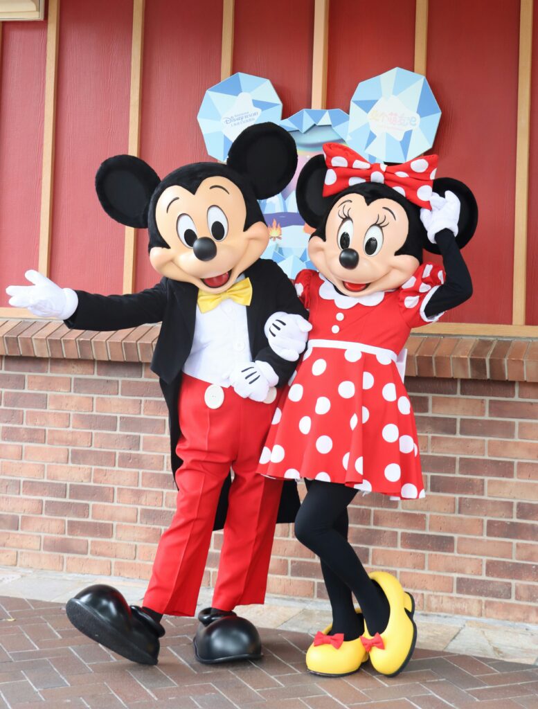 Mickey Mouse & Minnie Mouse Mascot Duo